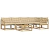 Lauko sofos komplektas 6 pcs Balta ir kreminė 79 x 79 x 37 cm