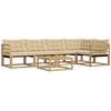 Lauko sofos komplektas 6 pcs Balta ir kreminė 79 x 79 x 37 cm