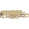 Lauko sofos komplektas 6 pcs Balta ir kreminė 79 x 79 x 37 cm