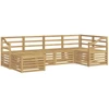 Lauko sofos komplektas 6 pcs Balta Poliesteris