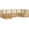 Lauko sofos komplektas 6 pcs Balta Poliesteris