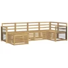 Lauko sofos komplektas 6 pcs Balta Poliesteris