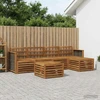 Lauko sofos komplektas 6 pcs Natūrali