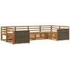Lauko sofos komplektas 6 pcs Natūrali