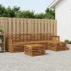 Lauko sofos komplektas 6 pcs Natūrali