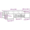 Lauko sofos komplektas 6 pcs Natūrali