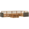 Lauko sofos komplektas 6 pcs Natūrali 79 x 79 x 37 cm