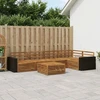 Lauko sofos komplektas 6 pcs Natūrali 79 x 79 x 37 cm