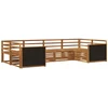 Lauko sofos komplektas 6 pcs Natūrali