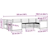 Lauko sofos komplektas 6 pcs Natūrali