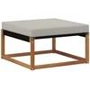 Lauko sofos komplektas 6 pcs Natūrali ir šviesiai pilka