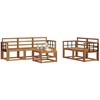 Lauko sofos komplektas 6 pcs Natūrali