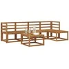 Lauko sofos komplektas 6 pcs Natūrali