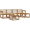 Lauko sofos komplektas 6 pcs Natūrali
