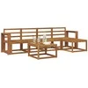 Lauko sofos komplektas 6 pcs Natūrali