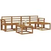 Lauko sofos komplektas 6 pcs Natūrali