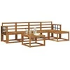 Lauko sofos komplektas 6 pcs Natūrali
