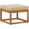 Lauko sofos komplektas 6 pcs Natūralus ir bežinis Poliesteris