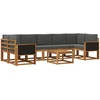 Lauko sofos komplektas 6 vnt. 7 vietos Natural and Anthracite
