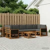 Lauko sofos komplektas 6 vnt. 7 vietos Natural and Anthracite