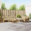 Lauko sofos komplektas 6 vnt. Balta ir kreminė