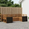 Lauko sofos komplektas 6 vnt. 6 vietos Natūrali