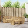 Lauko sofos komplektas 7 pcs Balta 245 x 126,5 x 73 cm