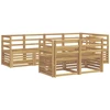 Lauko baldų komplektas Lauko sofos komplektas 7 pcs Balta 245 x 126,5 x 73 cm