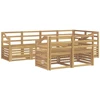 Lauko sofos komplektas 7 pcs Balta 245 x 126,5 x 73 cm
