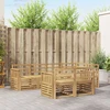 Lauko sofos komplektas 7 pcs Balta 247 x 128,5 x 73 cm