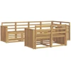 Lauko sofos komplektas 7 pcs Balta 247 x 128,5 x 73 cm