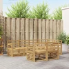 Lauko sofos komplektas 7 pcs Balta 247 x 128,5 x 73 cm