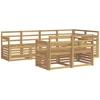 Lauko sofos komplektas 7 pcs Balta 247 x 128,5 x 73 cm