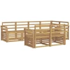 Lauko sofos komplektas 7 pcs Balta 249 x 130,5 x 73 cm