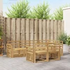 Lauko sofos komplektas 7 pcs Balta 249 x 130,5 x 73 cm