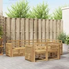 Lauko sofos komplektas 7 pcs Balta 251 x 132,5 x 73 cm
