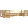 Lauko sofos komplektas 7 pcs Balta 304 x 126,5 x 73 cm