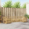 Lauko sofos komplektas 7 pcs Balta 304 x 132,5 x 73 cm