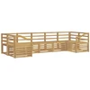 Lauko sofos komplektas 7 pcs Balta 304 x 126,5 x 73 cm