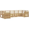 Lauko sofos komplektas 7 pcs Balta 304 x 132,5 x 73 cm