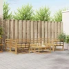 Lauko sofos komplektas 7 pcs Balta