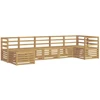 Lauko sofos komplektas 7 pcs Balta