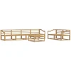 Lauko sofos komplektas 7 pcs Balta