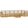 Lauko baldų komplektas Lauko sofos komplektas 7 pcs Balta 59 x 59 x 37 cm