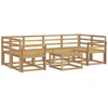 Lauko sofos komplektas 7 pcs Balta 59 x 59 x 37 cm