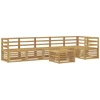 Lauko sofos komplektas 7 pcs Balta 59 x 59 x 37 cm