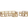 Lauko sofos komplektas 7 pcs Balta 59 x 59 x 37 cm