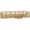 Lauko sofos komplektas 7 pcs Balta 59 x 59 x 37 cm
