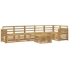 Lauko sofos komplektas 7 pcs Balta 59 x 59 x 37 cm