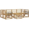 Lauko sofos komplektas 7 pcs Balta 59 x 59 x 37 cm